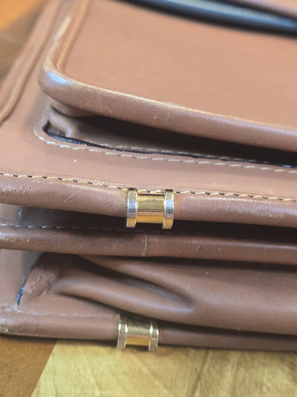 Mipelle Leather Briefcase 16.5
